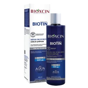 Bioxcin Biotin Shampoo 300ml is the ultimate solution for comprehensive hair care and effectively strengthening your hair from root to tip.