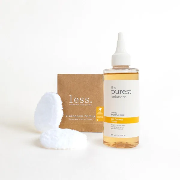 TPS X LESS (تونر للتحكم في الزيت + قطعتان تنظيف) - The Purest Solutions