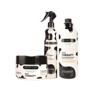 نقدم لكم مجموعة العناية بالشعر من مورفوس - Milk Therapy 3 قطع - Morfose، مجموعة متكاملة للعناية بالشعر من خلال مكونات غنية بالزيوت الطبيعية والفيتامينات.