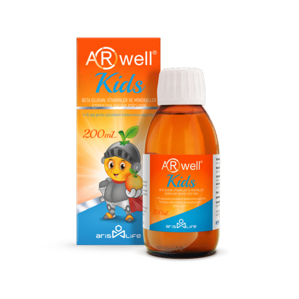 Introducing ARwell Kids Food Supplement with Beta-Glucan Vitamins and Minerals 200 ml, the perfect solution for providing essential nutrients to your child.