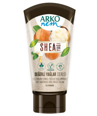 Arko Nem Valuable Oils Shea Butter Cream 60 ml is the ultimate solution for deeply hydrating and nourishing your dry skin.