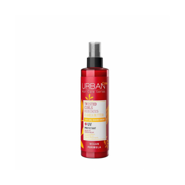 Introducing the Urban Care Twisted Curls Hibiscus and Shea Butter Liquid Hair Care Cream 200 ml, your ultimate solution for nourishing your curls.