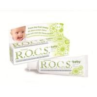 ROCS Baby 0-3 Years Swallowable Toothpaste with Chamomile Extract 35ml.