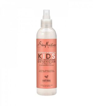 Introducing the Shea Moisture Kids Ultra Moisturizing Detangling Spray with Coconut and Hibiscus 237ml, a nourishing solution for detangling and moisturizing your child's hair.