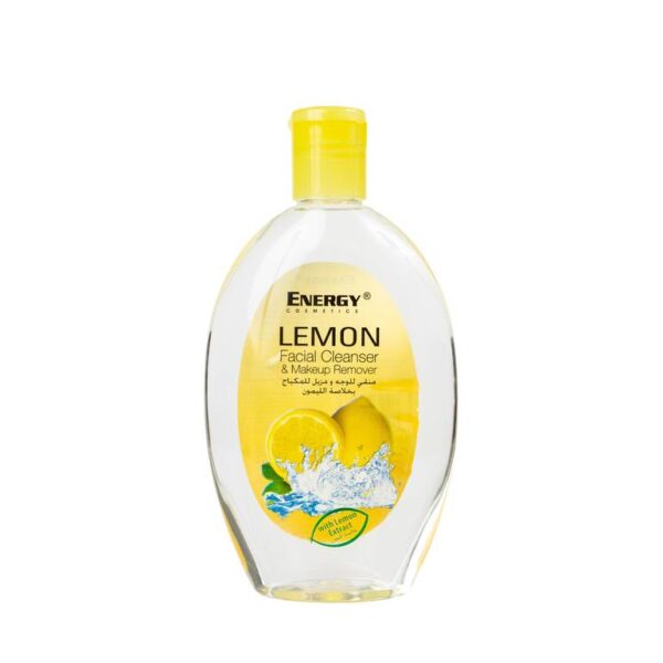 Introducing Energy Cosmetics Lemon Facial Cleanser and Makeup Remover 235 ml, a refreshing and effective solution for removing makeup and leaving your skin feeling clean and rejuvenated.