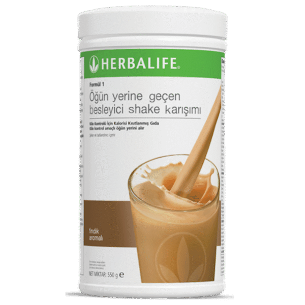 نقدم لكم هيربالايف فورمولا 1 خليط مخفوق مغذي بنكهة البندق 550 جرام | Herbalife، وهو مزيج مخفوق لذيذ ومغذي يساعدك على تلبية احتياجاتك الغذائية اليومية.