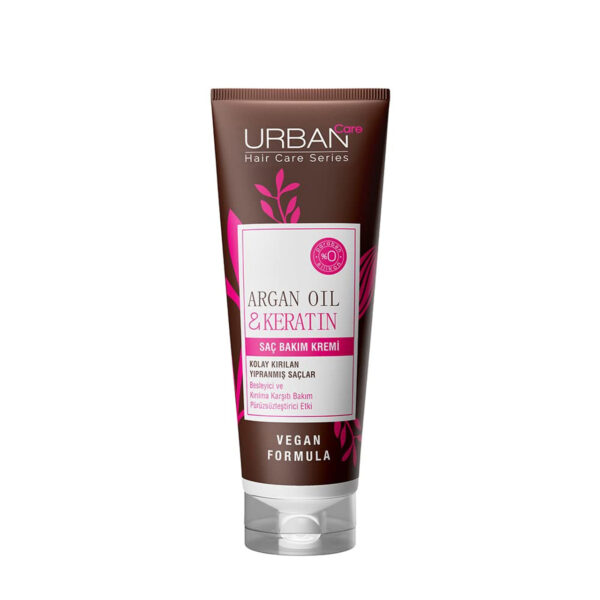 Introducing the Urban Care Argan Oil and Keratin Daily Intensive Hair Care Cure 200 ml, a powerful solution for maintaining healthy and nourished hair.