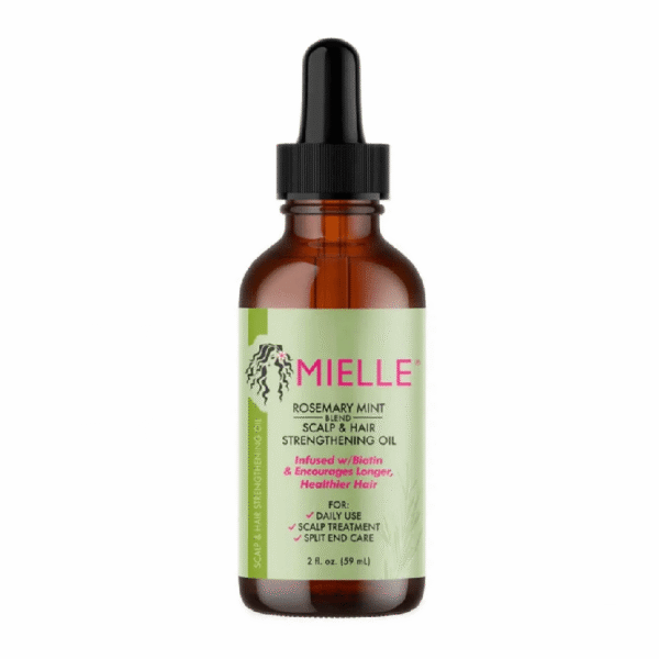 نقدم لكم زيت اكليل الجبل والنعناع من ميلي أورجانيكس، 59 مل Mielle Organics | ، 59 مل وهو حل طبيعي لتعزيز صحة الشعر وفروة الرأس.