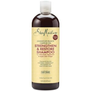 Introducing Shea Moisture Jamaican Black Castor Oil Strengthening and Rejuvenating Shampoo 586ml, a powerful solution for strengthening and revitalizing your hair.