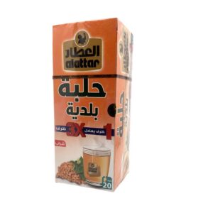 نقدم لكم مشروب الحلبة البلدية 20 ظرف | Al-Attar، مما يوفر لكم طريقة طبيعية ومنعشة للاستمتاع بفوائد الحلبة.