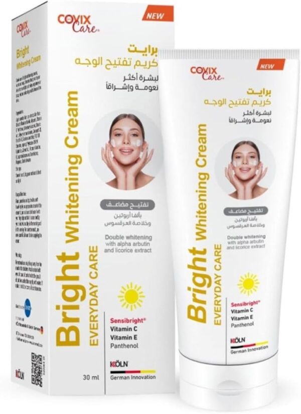Introducing the Bright Whitening Cream Everyday Care from Covix Care 60 ml, a powerful solution for achieving a brighter, more even complexion.
