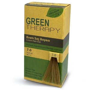 Green Therapy Hair Dye Cream 7.0 Auburn provides your hair with a warm, rich auburn shade infused with natural ingredients, ensuring a vibrant