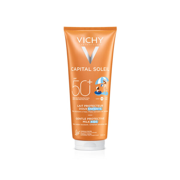 فيتشي كابيتال سوليل SPF 50+ حليب الشمس للوجه والجسم للأطفال 300 مل | Vichy