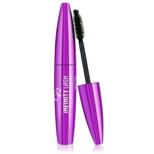Introducing the Golden Rose Infinity Lash Volume and Length Mascara, a powerful formula designed to thicken and lengthen eyelashes for a dramatic look.