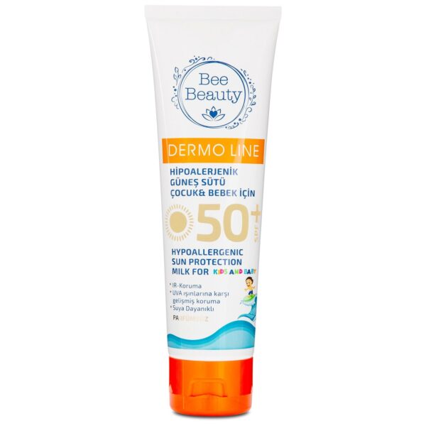 حليب الشمس المضاد للحساسية من بي بيوتي بمعامل حماية 50+SPF للأطفال والرضع 100 مل | Bee Beauty