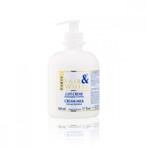 Introducing Fair and White Milk cream extreme hydration 500 ml, the ultimate solution for moisturizing very dry skin.
