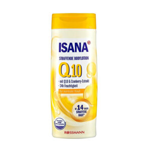 Introducing the Isana Firming Body Lotion Q10 300 ml, a specially developed lotion to increase skin elasticity.