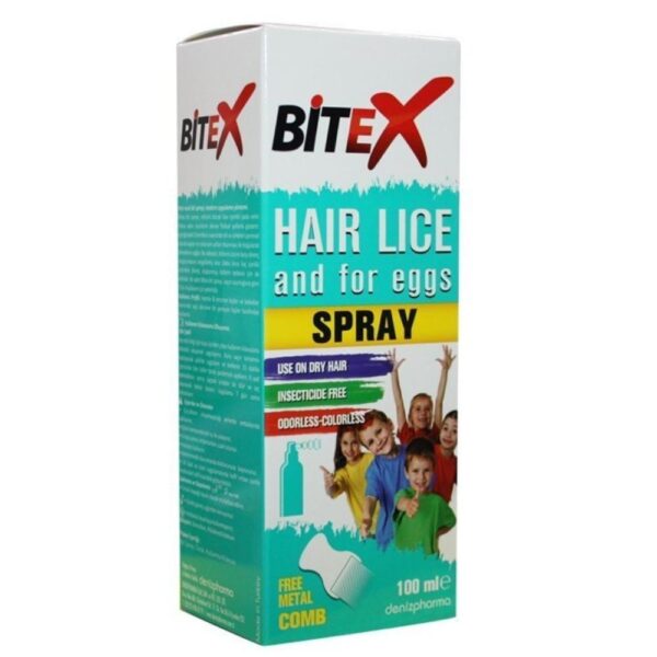 Introducing the Bitex Anti Lice and Nits Spray 100ml with Steel Comb Gift, your must-have solution for lice and nits treatment.