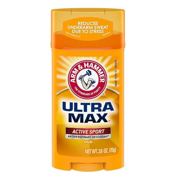 نقدم لكم مزيل عرق الترا ماكس اكتيف سبورت من ارم اند هامر 73 جرام | Arm and Hammer. الحل الأمثل لازالة العرق
