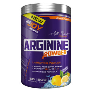 Introducing the Bigjoy Sports Arginine Powder Lemon 500 g, a powerful supplement to support your overall health and well-being.