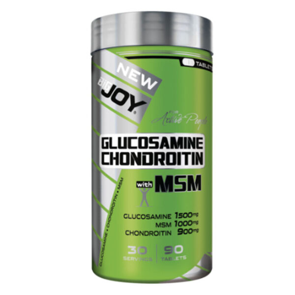 Introducing the Bigjoy Glucosamine Chondroitine with MSM 90 Tablet, a powerful supplement to support joint health.