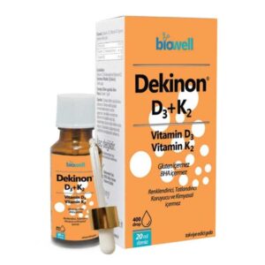 Introducing the Biowell Dekinon D3 + K2 20 ml, a powerful blend of essential vitamins for maintaining optimal health.
