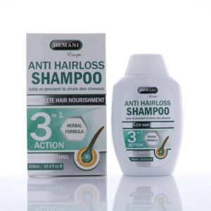 Introducing the Hemani Anti Hairloss Shampoo 3 in 1 Herbal Formula 300 ml, this shampoo is a powerful solution for combating hair loss.