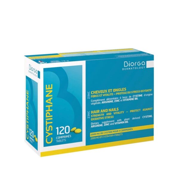 Biorga Cystiphane 120 Tablets is the ideal solution for supporting healthy hair and nails with its nutrient-rich and scientifically formulated blend.