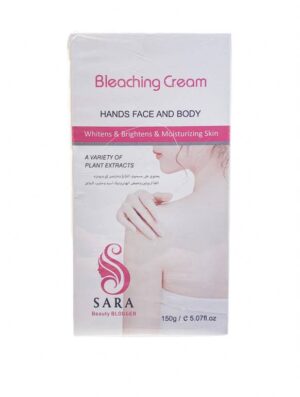 Introducing Sara Beauty Bleaching Cream For Hands, Face and Body 150 g, the ultimate solution for achieving a brighter, more luminous complexion.