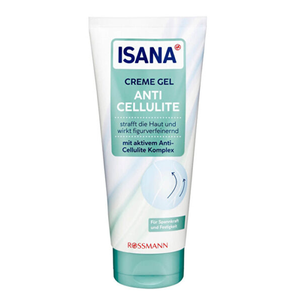 Introducing the Isana Anti-Cellulite Cream Gel 200 ml, formulated to combat cellulite and enhance skin elasticity and moisture.