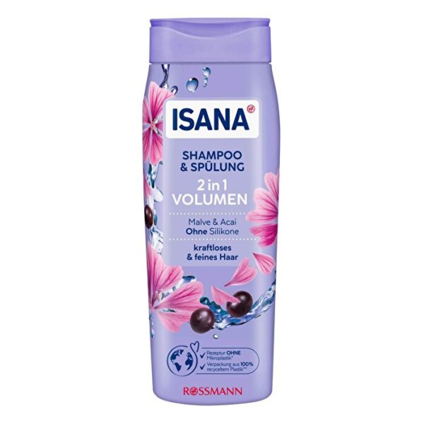 Introducing the Isana Shampoo & conditioner 2in1 volume 300 ml, perfect for lifeless and thin hair.
