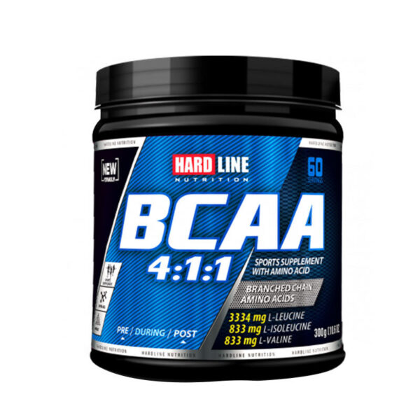 نقدم لكم هاردلاين BCAA 4.1.1 300 جرام | Hardline، وهو مكمل BCAA قوي مصمم لدعم أهداف اللياقة البدنية الخاصة بك وتعزيز صحتك العامة.