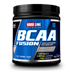 Introducing the Hardline BCAA Fusion Strawberry 525 g, a powerful supplement to support your health and fitness goals.