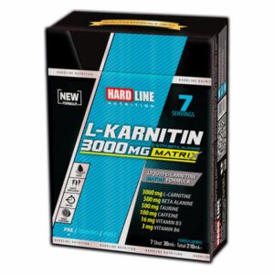 نقدم لكم هاردلاين ل-كارنيتين ماتريكس 3000 مجم ليمون 7 قطع | Hardline، وهو مكمل قوي لدعم رحلتك الصحية واللياقة البدنية.