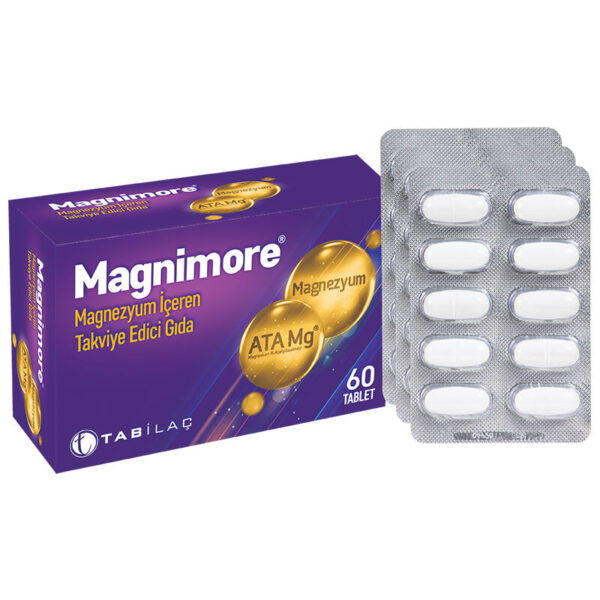 نقدم لكم ماجنيمور مكمل غذائي 60 قرص | Magnimore، وهو طريقة موثوقة لدعم صحتك العامة ورفاهيتك. تم تصميم هذه الأقراص بعناية لتوفير الفيتامينات والمعادن الأساسية لاحتياجاتك اليومية.