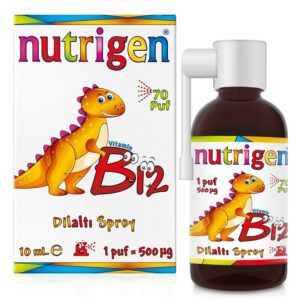 نقدم لكم نيوتريجن فيتامين ب12 بخاخ تحت اللسان 10 مل | Nutrigen، الطريقة المناسبة لدعم احتياجاتك من فيتامين ب12. تم تصميم هذا الرذاذ تحت اللسان المصنوع من مكونات عالية الجودة لسهولة الامتصاص وتحقيق أقصى قدر من الفعالية.