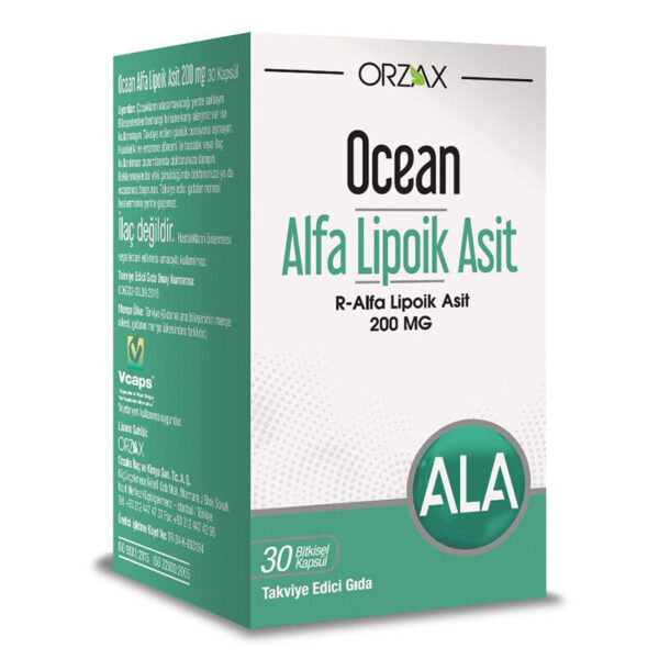 نقدم لكم أورزاكس أوشن حمض ألفا ليبويك 200 ملجم 30 كبسولة | Orzax، وهو مكمل يومي قوي للصحة والعافية بشكل عام.