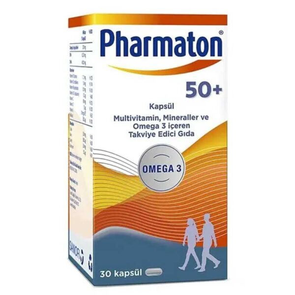 Introducing the Pharmaton 50 Plus 30 Capsules, a powerful addition to your daily health routine.