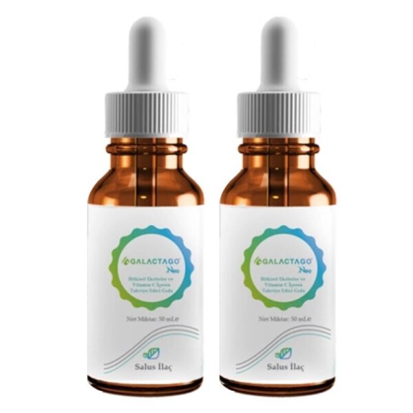 Introducing the Salus İlaç Galactago Herbal Drops 2 x 50ml, a natural solution for lactation support. These herbal drops are formulated to promote healthy breastfeeding and provide support for nursing mothers.
