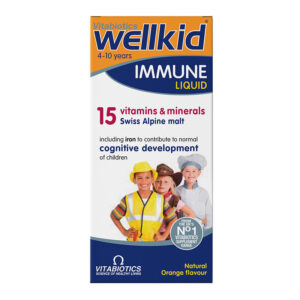 نقدم لكم فيتابيوتيكس ويلكيد سائل متعدد الفيتامينات 150 مل | Vitabiotics، المصمم خصيصًا لدعم الجهاز المناعي للأطفال الذين تتراوح أعمارهم بين 4 إلى 10 سنوات.
