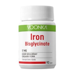 Voonka Iron Bisglycinate 17 mg 92 Capsules