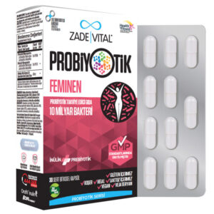 Introducing Zade Vital Probiotic Feminine 30 Capsules, the essential addition to your daily health routine.