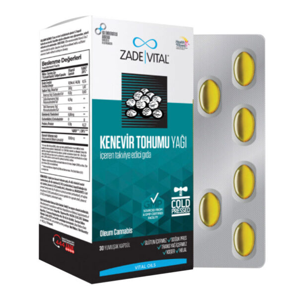 Introducing Zade Vital Hemp Seed Oil 1000 mg 30 Soft Capsules, a natural and effective way to support your overall health and well-being.
