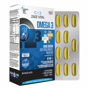 Introducing the Zade Vital Premium Omega 3 Fish Oil 45 Capsules, an essential addition to your daily health routine.