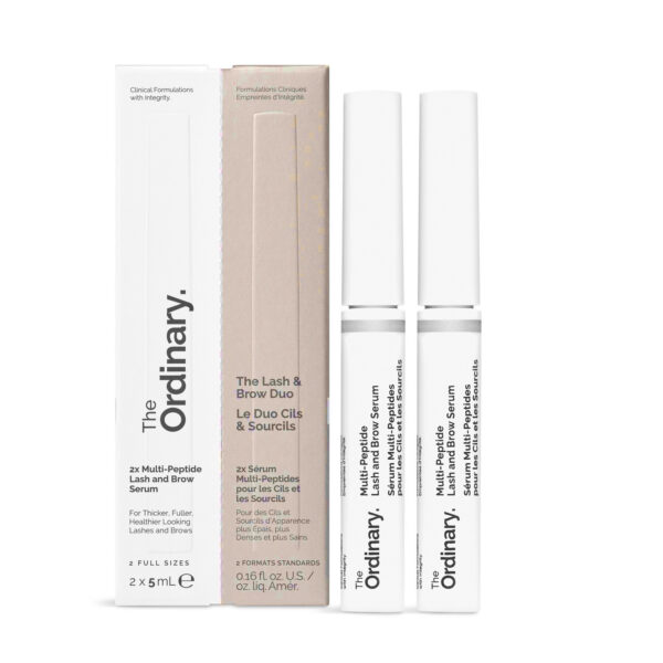 Introducing THE ORDINARY Lash and Brow Duo 2x5ml, your ultimate solution for enhancing the beauty of your lashes and brows.